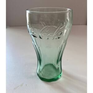 Libbey Coca-cola 6 oz  green tumbler, glass